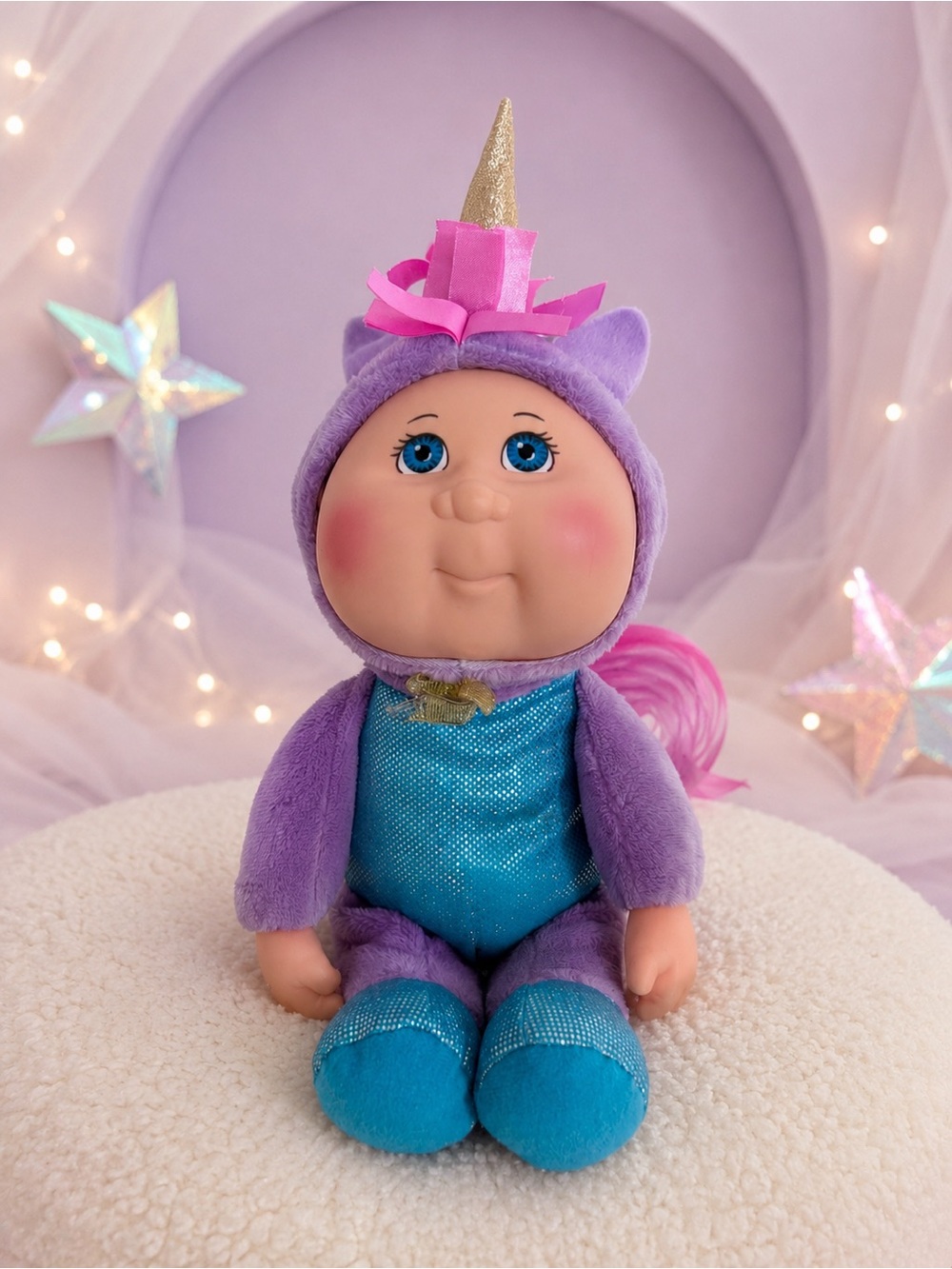 Cabbage Patch Kids Cuties Nila Unicorn #126 Fantasy Friends 9 Inch Plush Doll